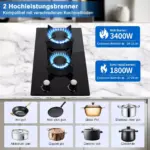 Двоен газов котлон за вграждане със стъклокерамика за кемпер - Image 3
